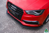 S3 8V Sedan Pre-Facelift Front Lip Splitter Extensions (Pair)